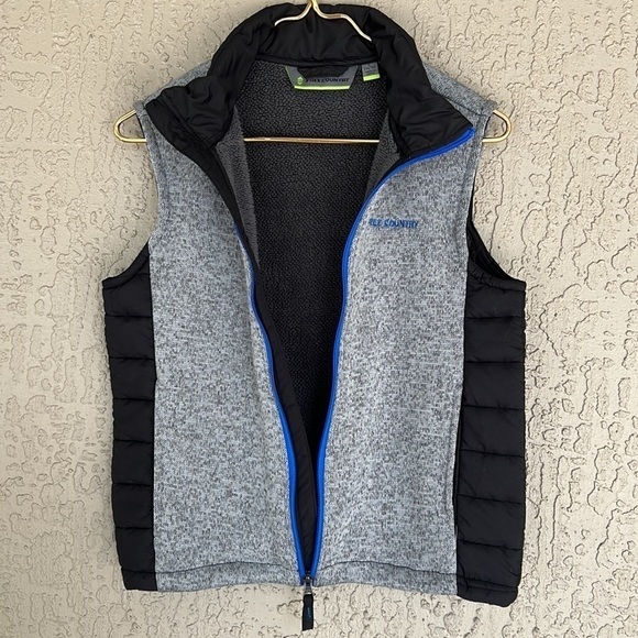 Free Country Boys Full Front Zip Fleece Hybrid Sleeveless Vest - Picture 5 of 12
